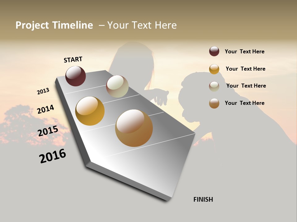 Humor Happy Figure PowerPoint Template