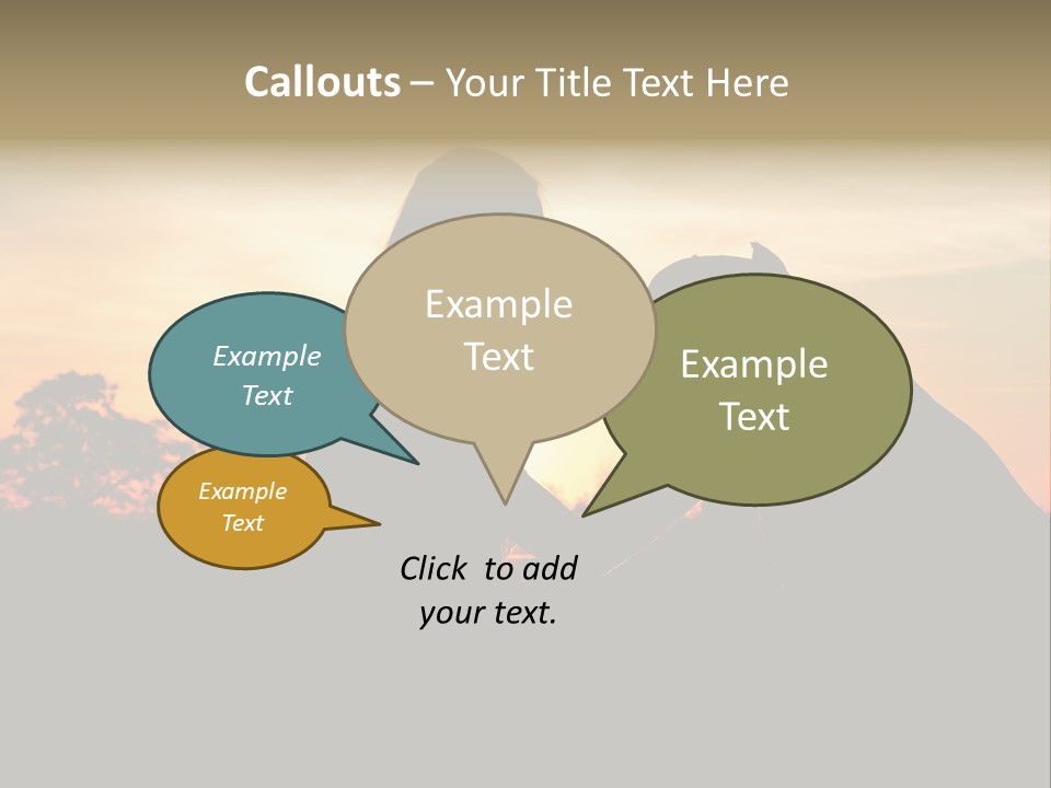 Humor Happy Figure PowerPoint Template