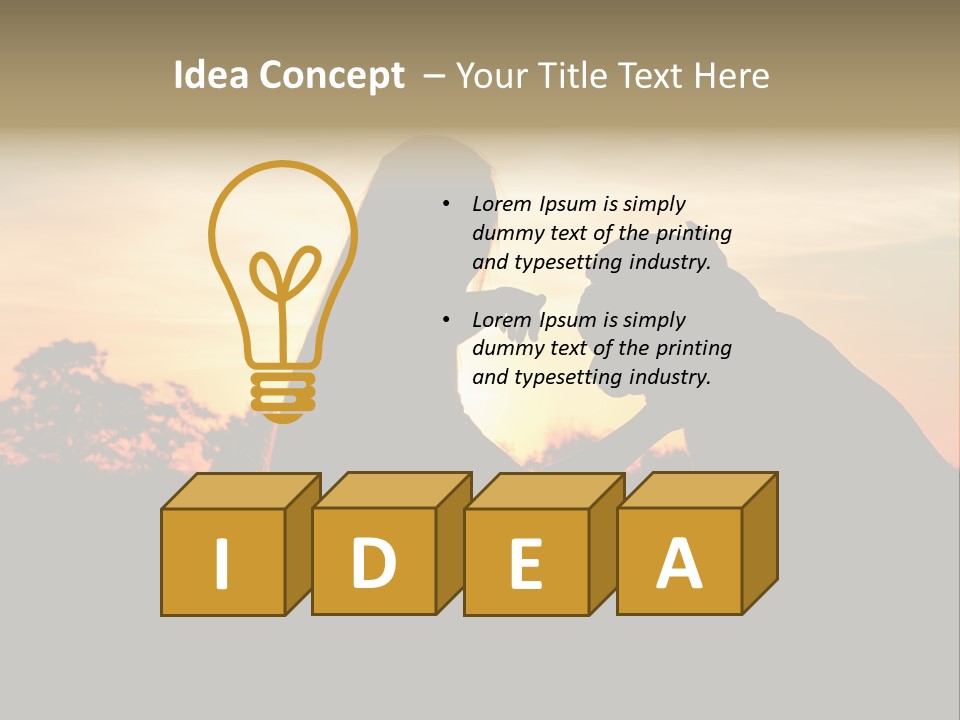 Humor Happy Figure PowerPoint Template