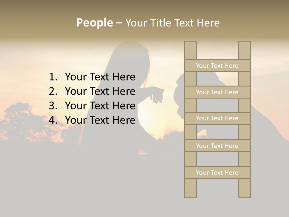 Humor Happy Figure PowerPoint Template