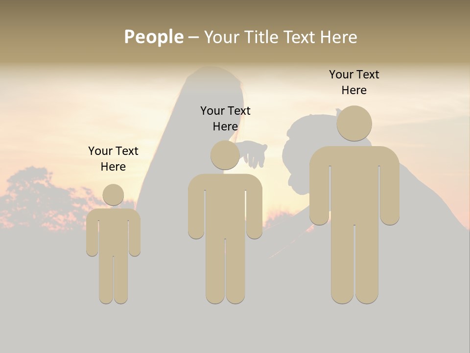 Humor Happy Figure PowerPoint Template