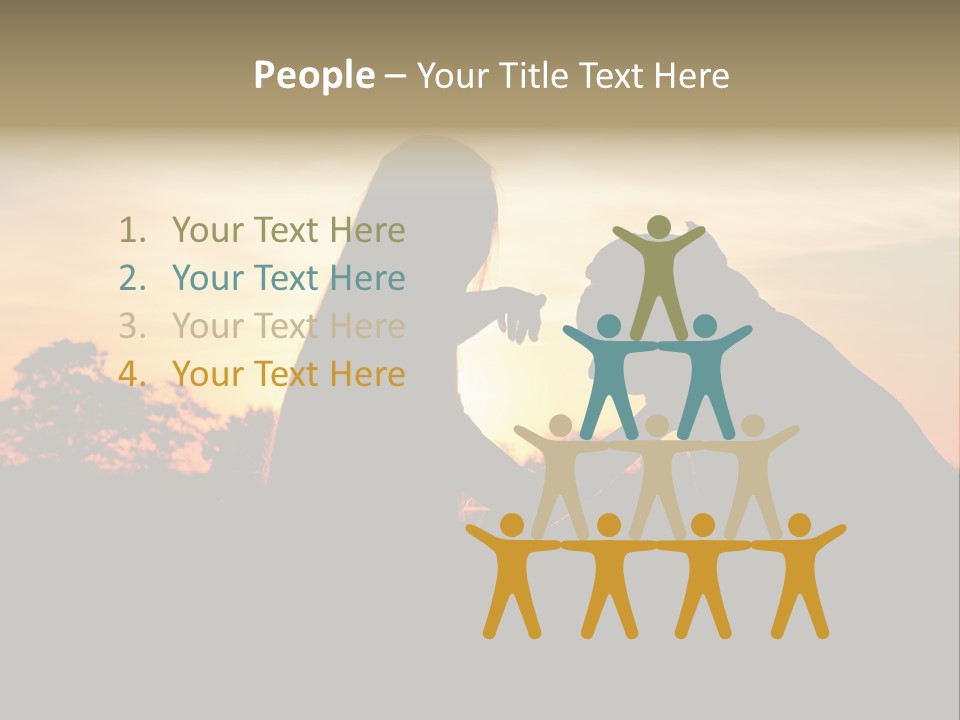 Humor Happy Figure PowerPoint Template