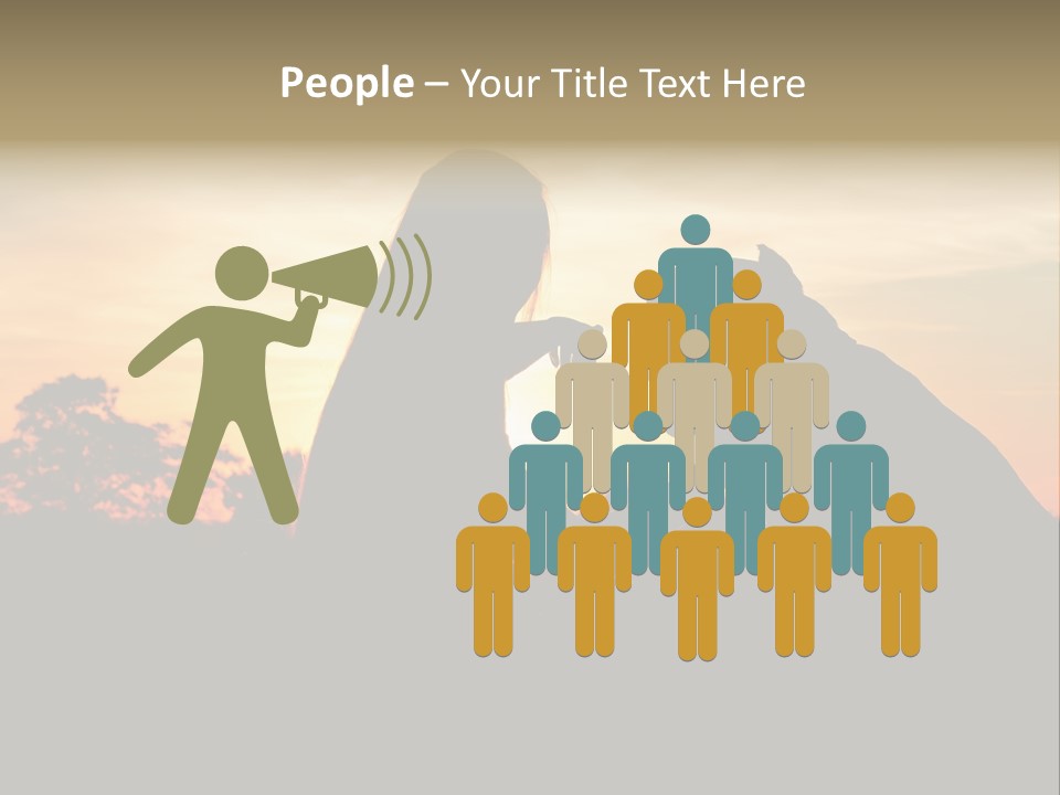 Humor Happy Figure PowerPoint Template