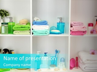 Spa Toiletries Accessory PowerPoint Template