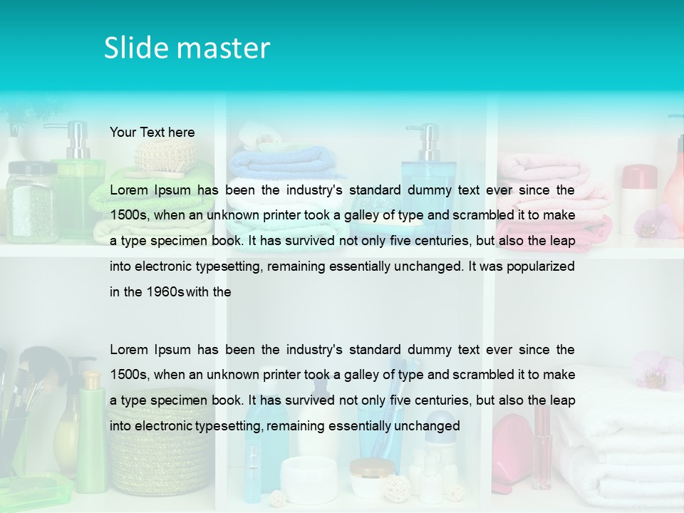 Spa Toiletries Accessory PowerPoint Template