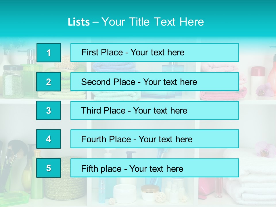 Spa Toiletries Accessory PowerPoint Template