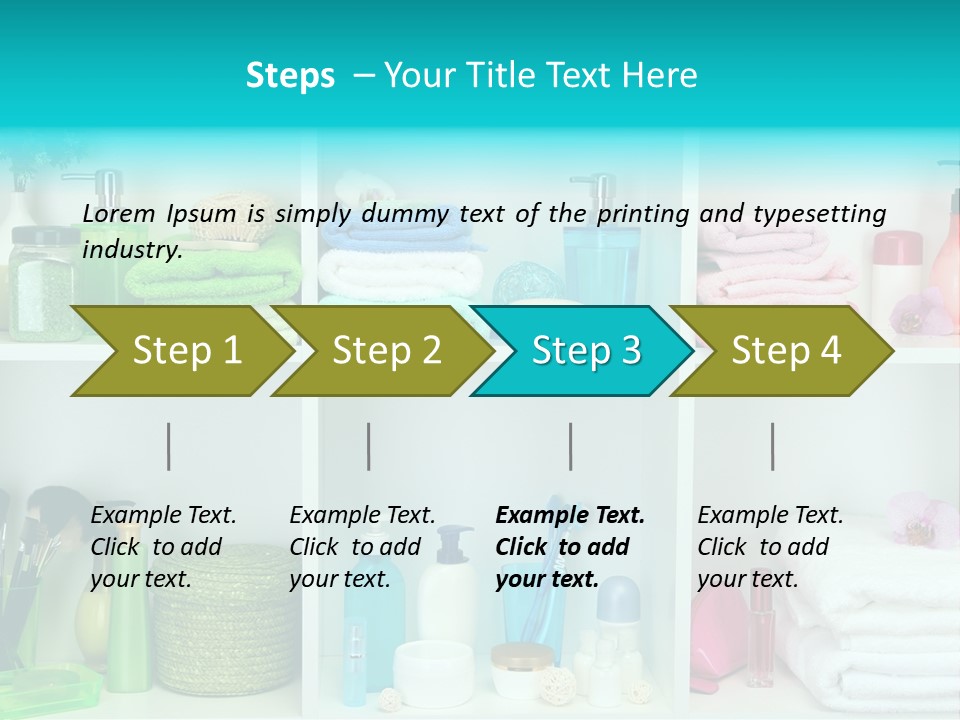 Spa Toiletries Accessory PowerPoint Template