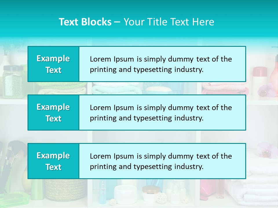 Spa Toiletries Accessory PowerPoint Template