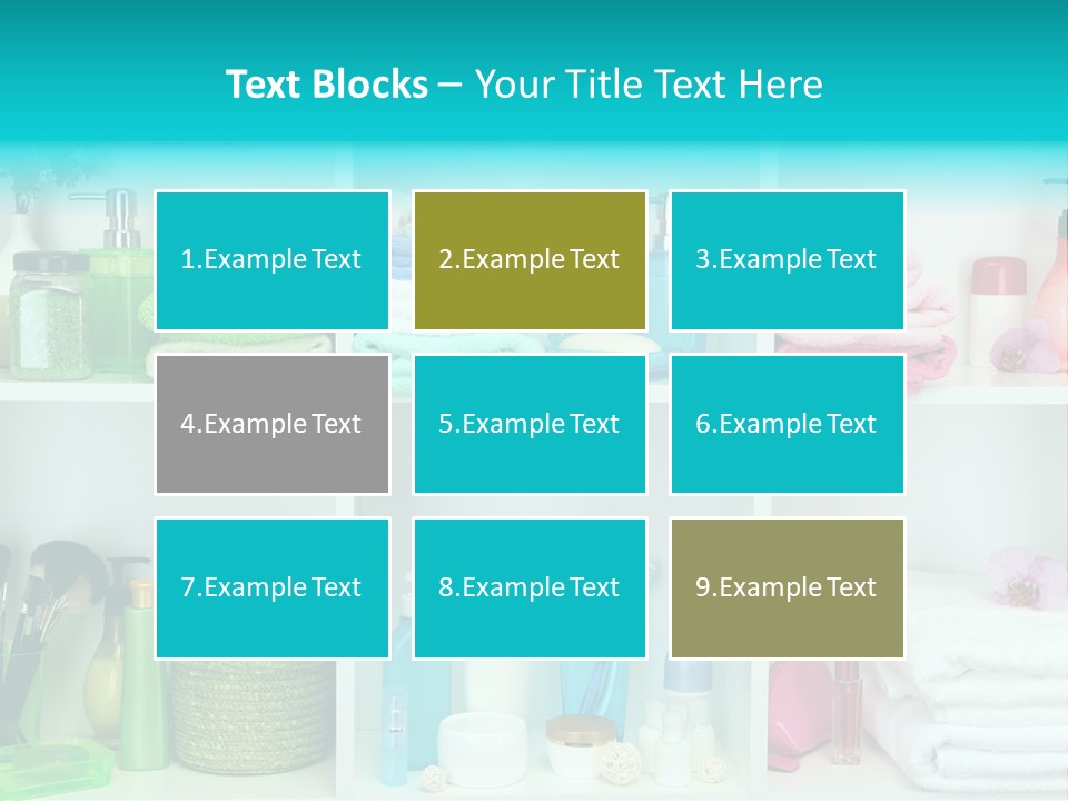 Spa Toiletries Accessory PowerPoint Template