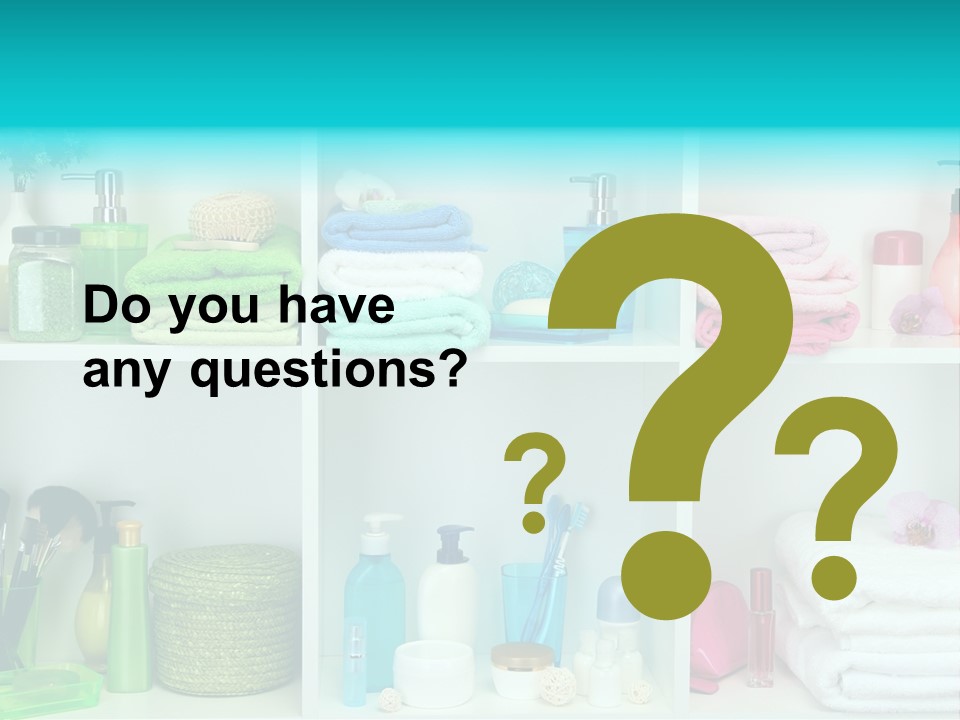 Spa Toiletries Accessory PowerPoint Template