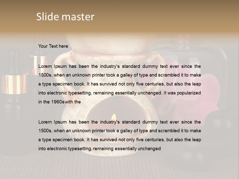 Nature Flame Pot PowerPoint Template