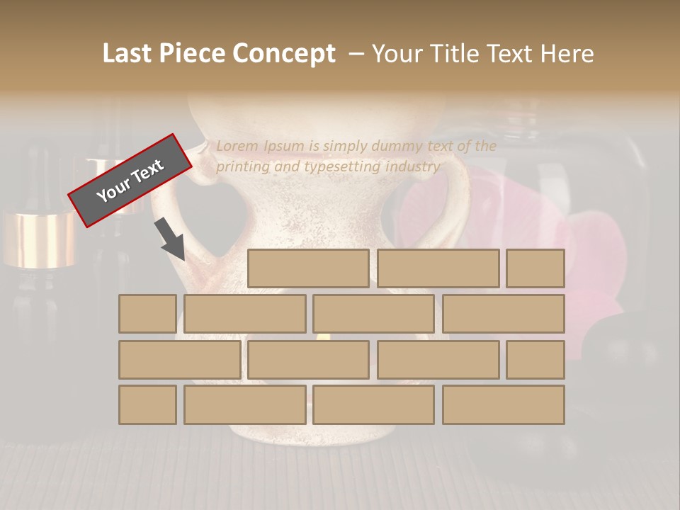 Nature Flame Pot PowerPoint Template