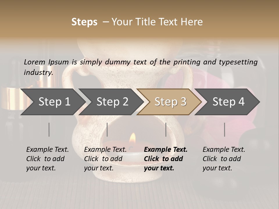 Nature Flame Pot PowerPoint Template
