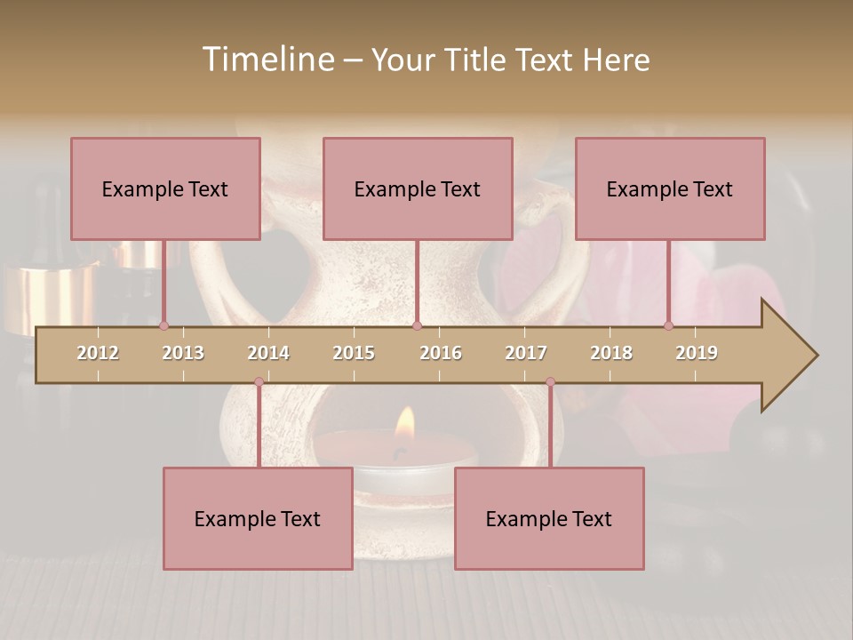 Nature Flame Pot PowerPoint Template