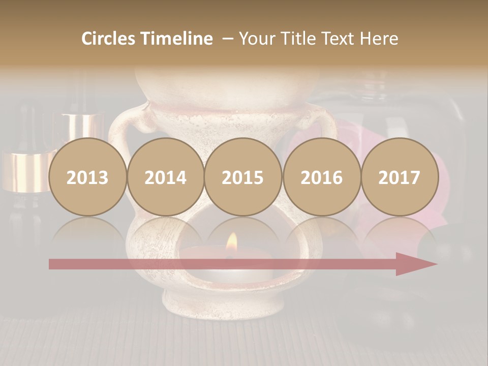 Nature Flame Pot PowerPoint Template