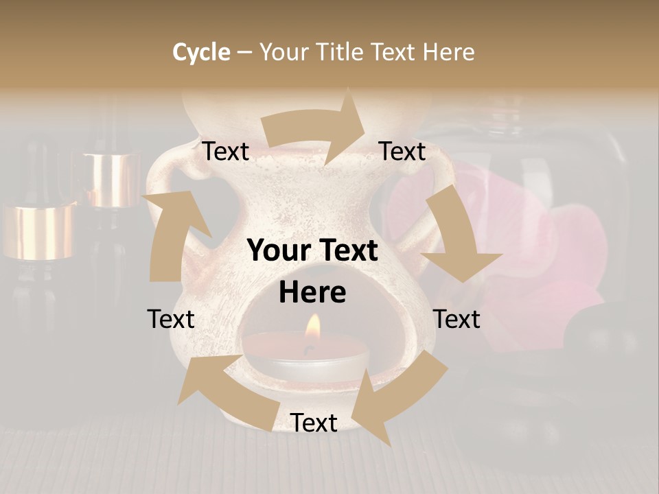 Nature Flame Pot PowerPoint Template