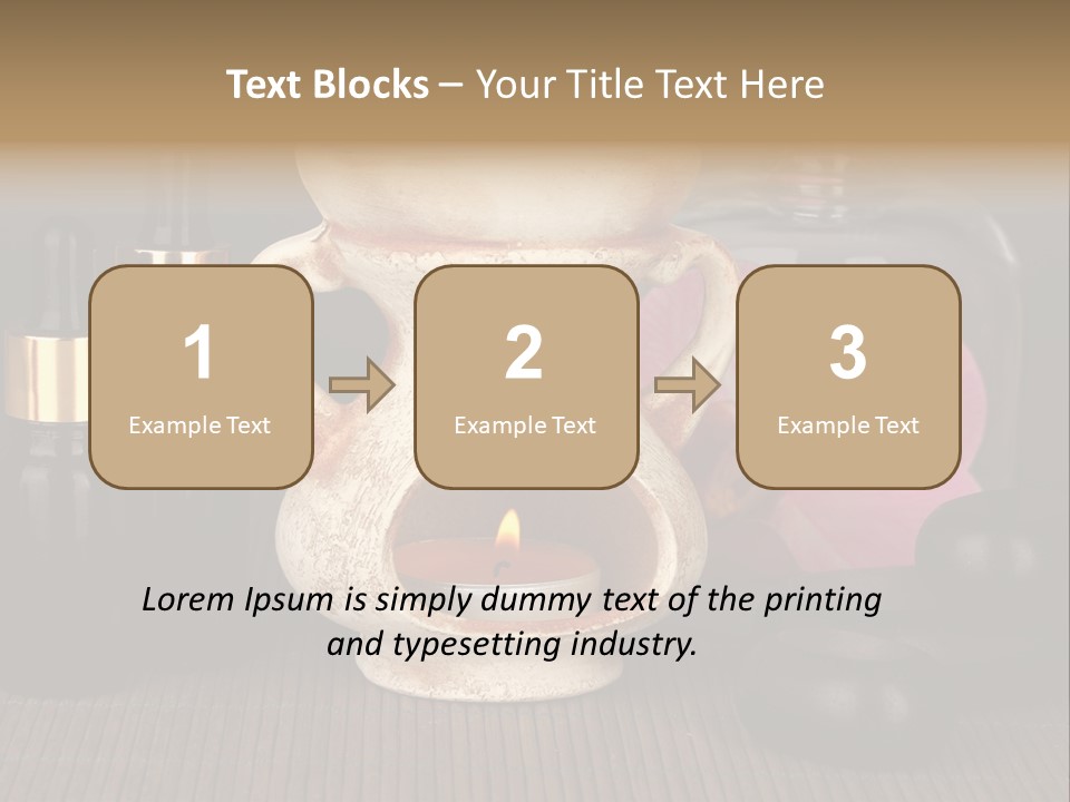 Nature Flame Pot PowerPoint Template