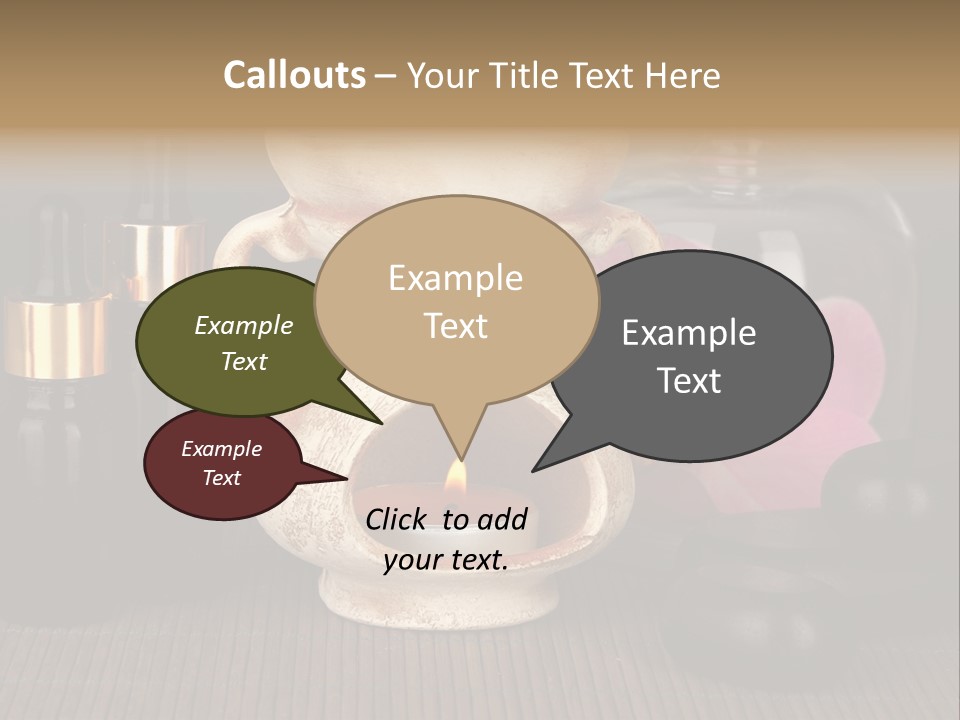 Nature Flame Pot PowerPoint Template