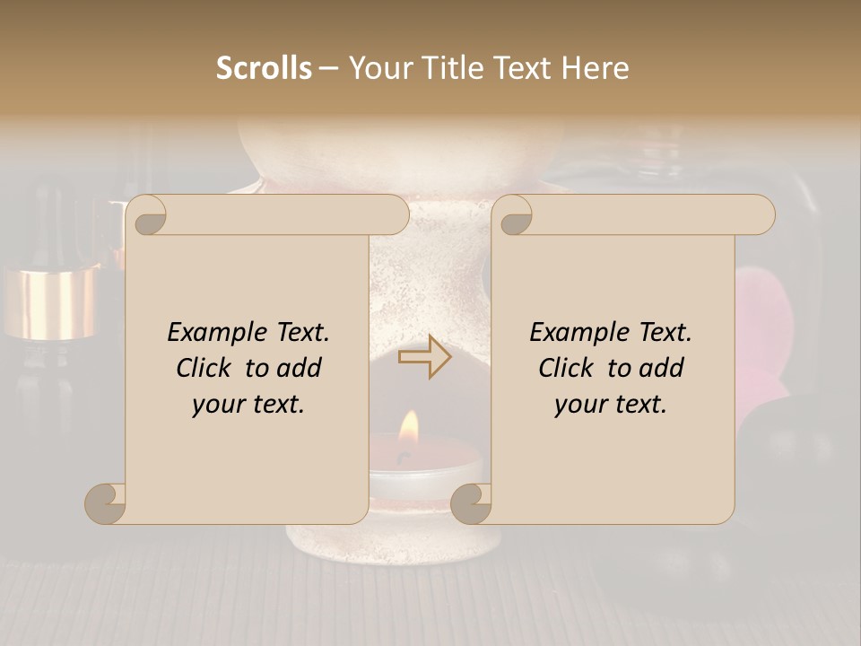 Nature Flame Pot PowerPoint Template