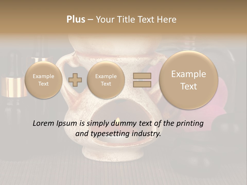 Nature Flame Pot PowerPoint Template