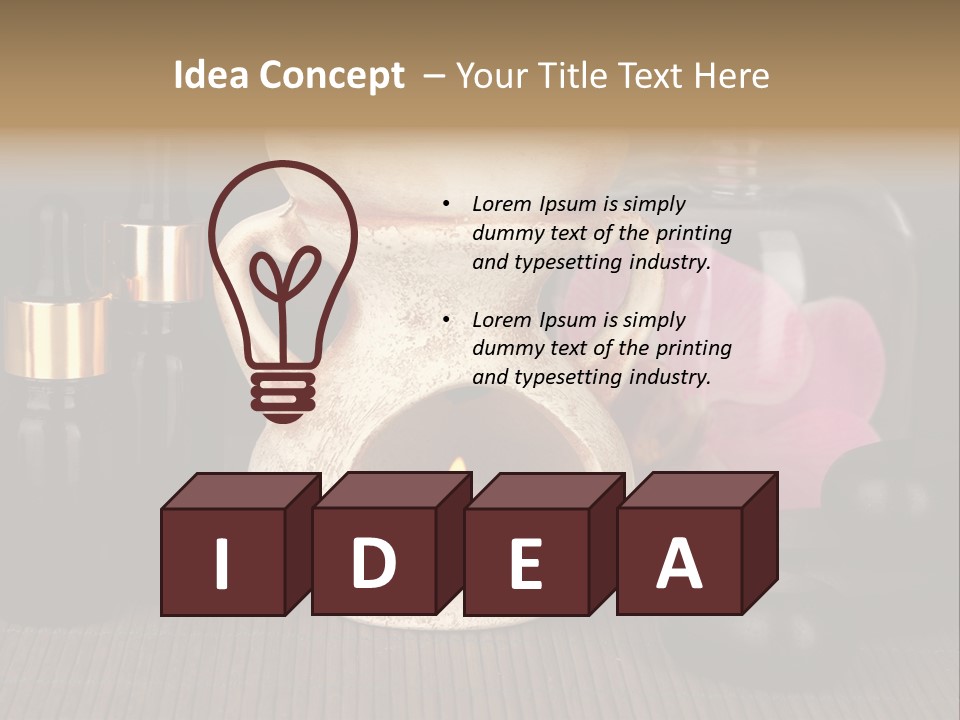 Nature Flame Pot PowerPoint Template