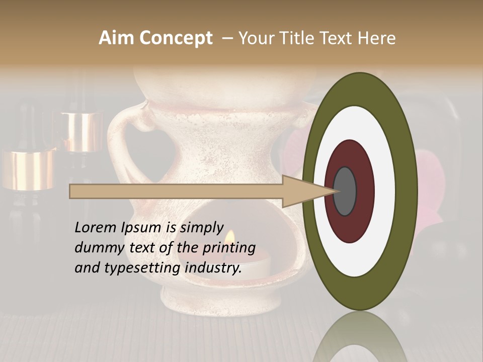 Nature Flame Pot PowerPoint Template