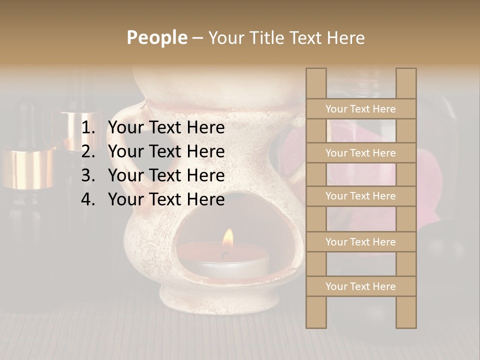 Nature Flame Pot PowerPoint Template