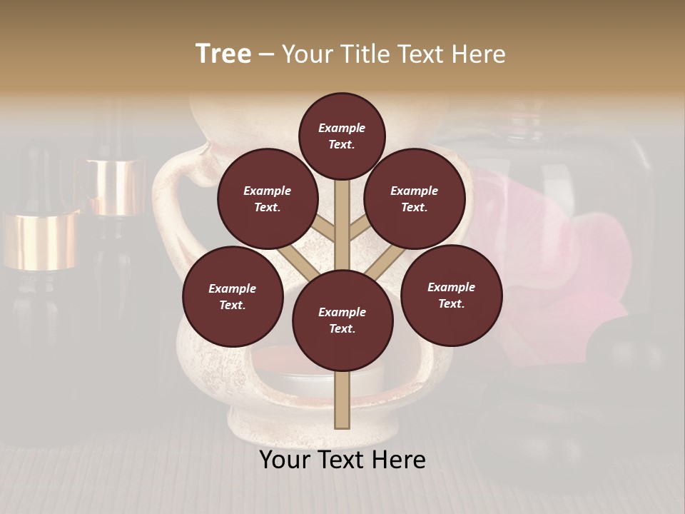 Nature Flame Pot PowerPoint Template