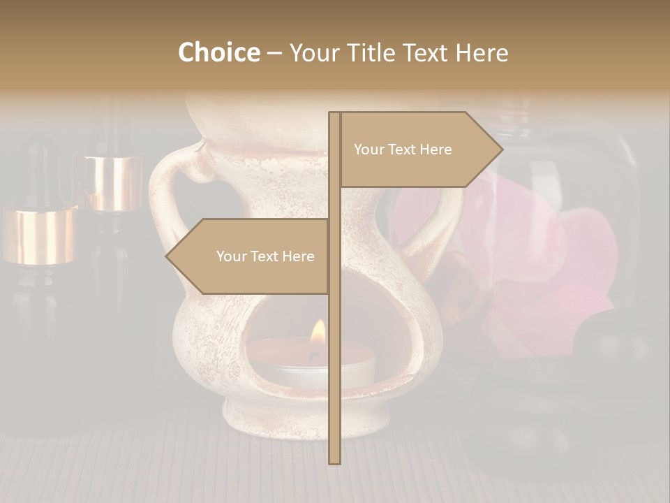 Nature Flame Pot PowerPoint Template