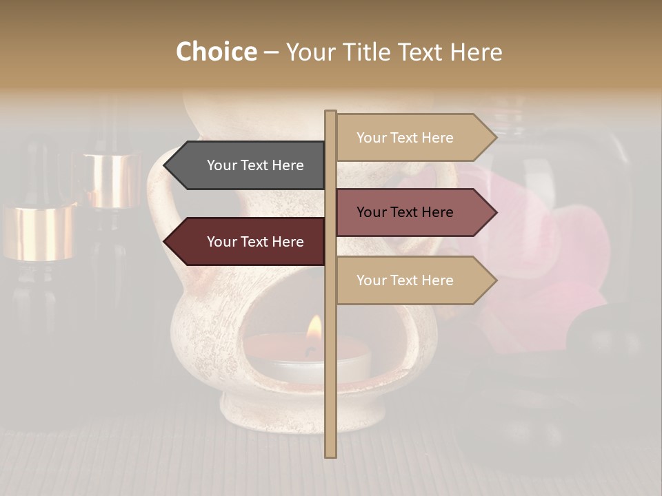 Nature Flame Pot PowerPoint Template