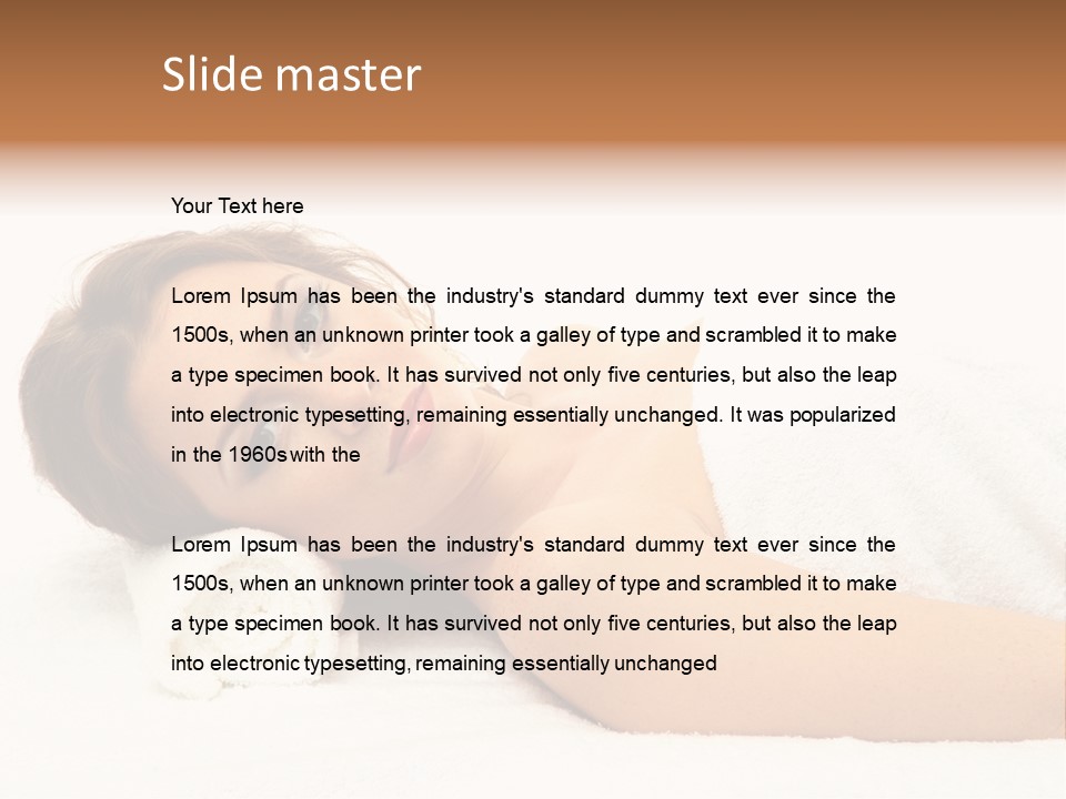 Consumption Massage Skin PowerPoint Template