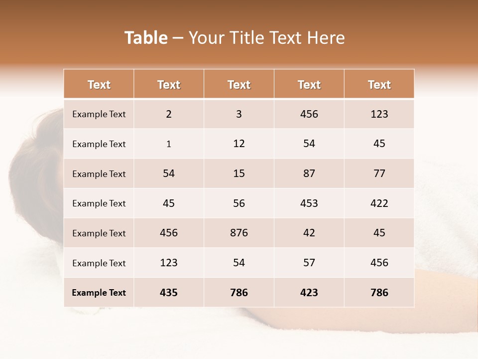 Consumption Massage Skin PowerPoint Template