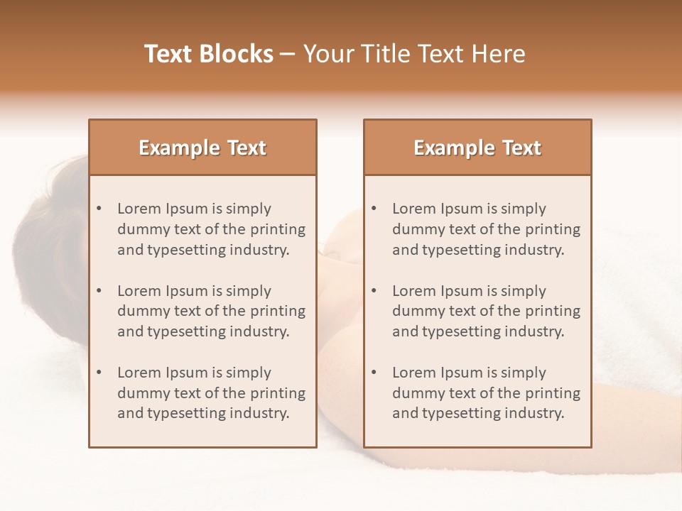 Consumption Massage Skin PowerPoint Template