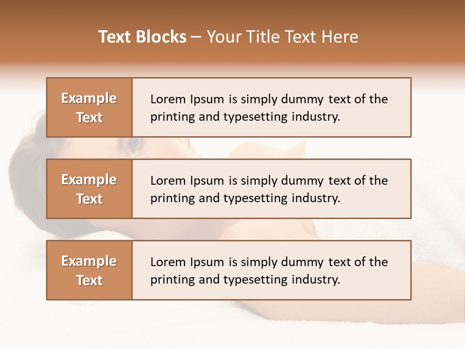 Consumption Massage Skin PowerPoint Template