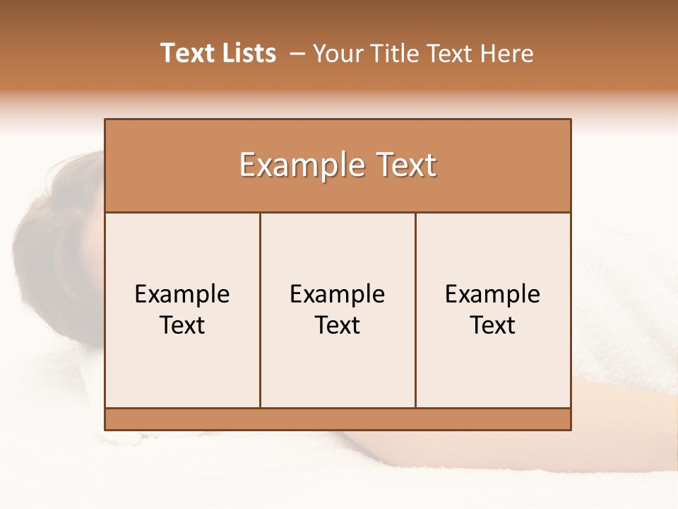 Consumption Massage Skin PowerPoint Template