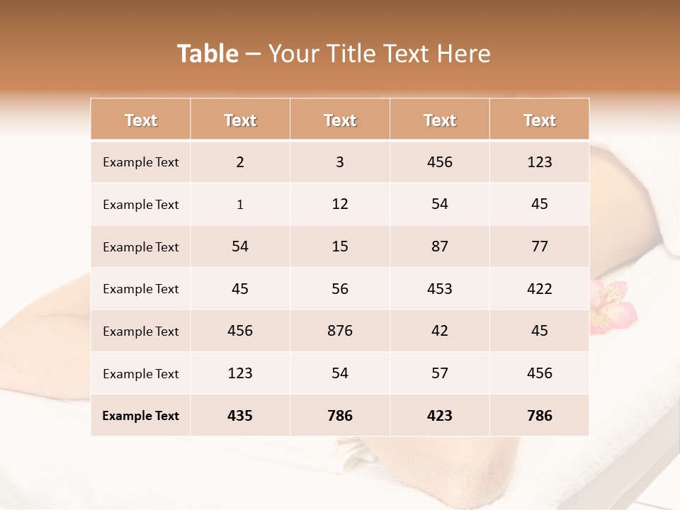 Calm Massagist Attractive PowerPoint Template
