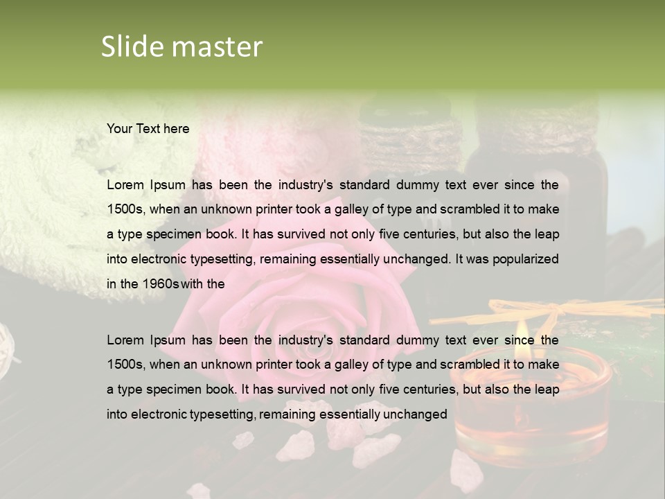 Wellness Massage Salt PowerPoint Template