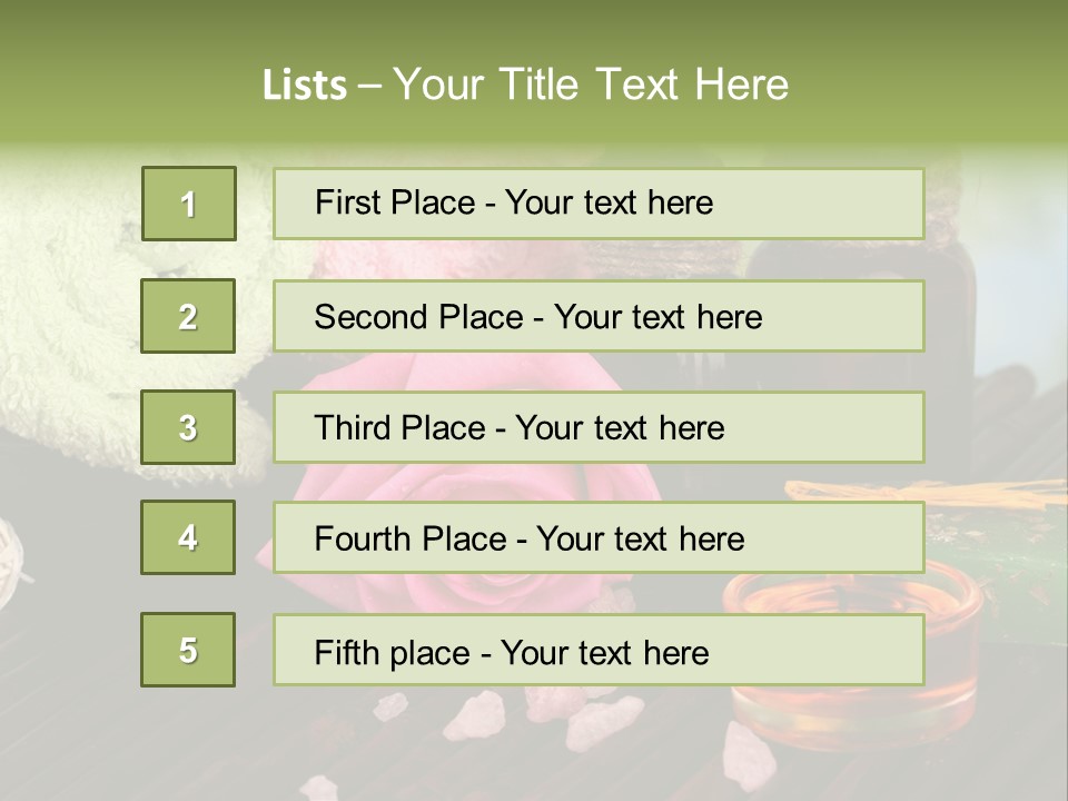 Wellness Massage Salt PowerPoint Template
