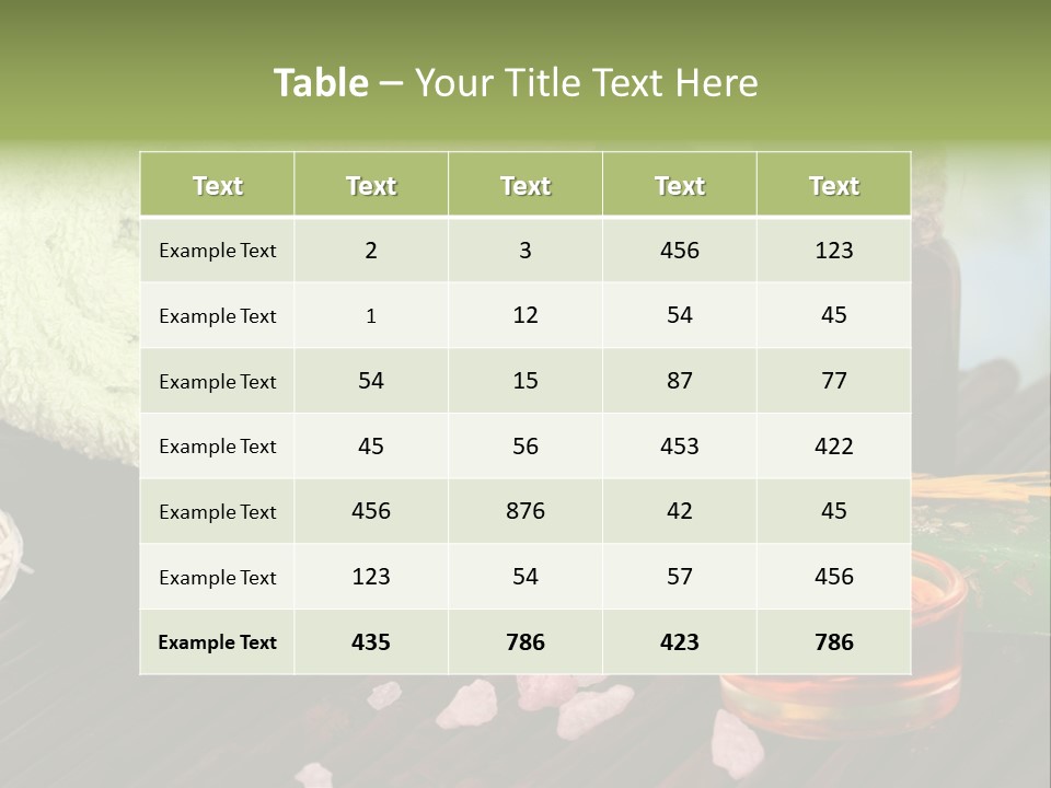 Wellness Massage Salt PowerPoint Template