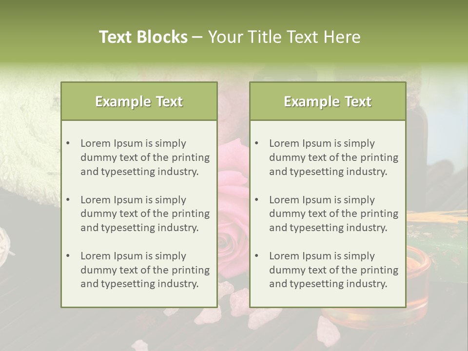 Wellness Massage Salt PowerPoint Template