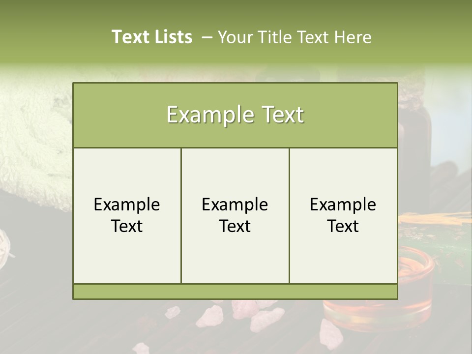 Wellness Massage Salt PowerPoint Template
