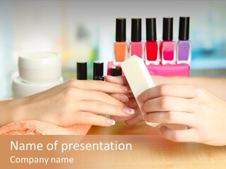 Lifestyle Nail Elegance PowerPoint Template