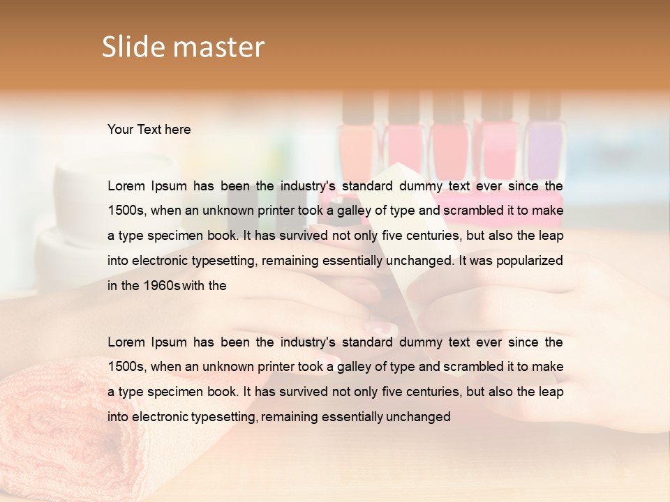 Lifestyle Nail Elegance PowerPoint Template