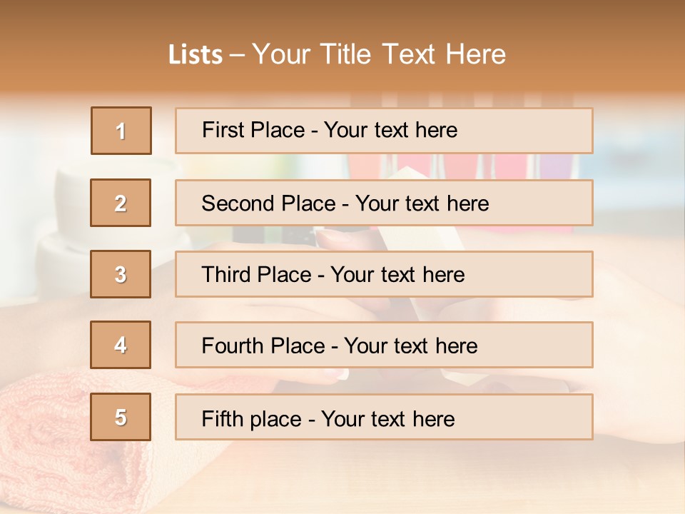 Lifestyle Nail Elegance PowerPoint Template
