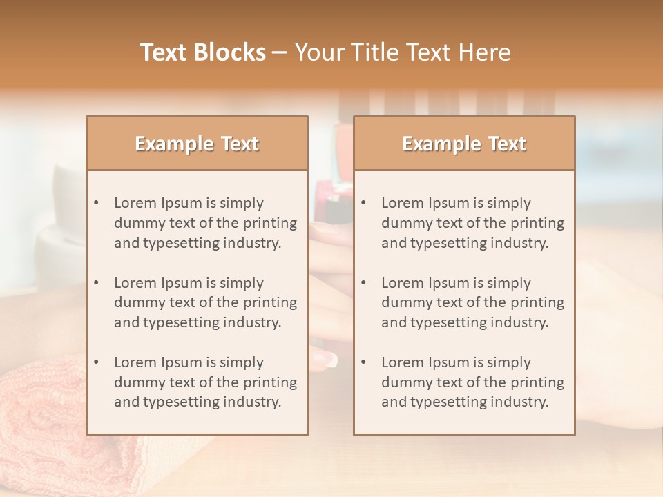 Lifestyle Nail Elegance PowerPoint Template