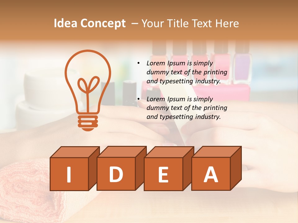 Lifestyle Nail Elegance PowerPoint Template