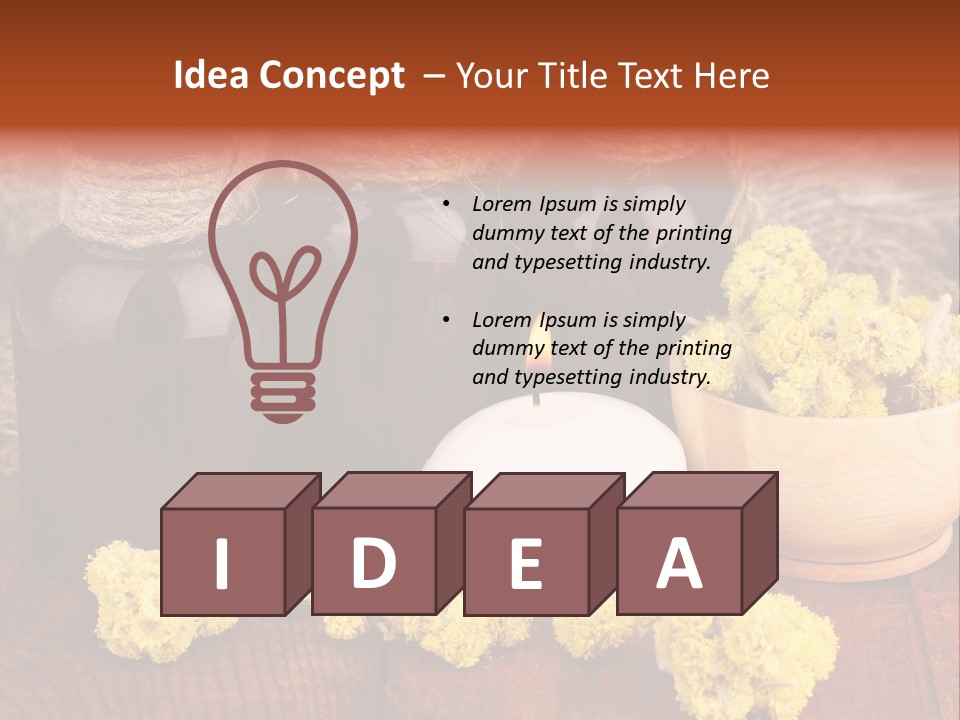 Natural Floral Relish PowerPoint Template