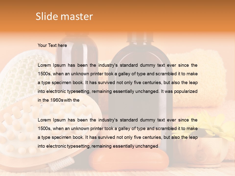 Merchandise Relax Plastic PowerPoint Template