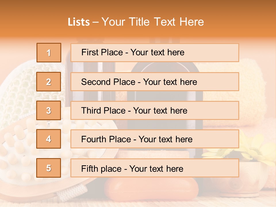 Merchandise Relax Plastic PowerPoint Template
