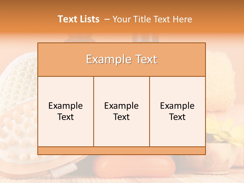 Merchandise Relax Plastic PowerPoint Template